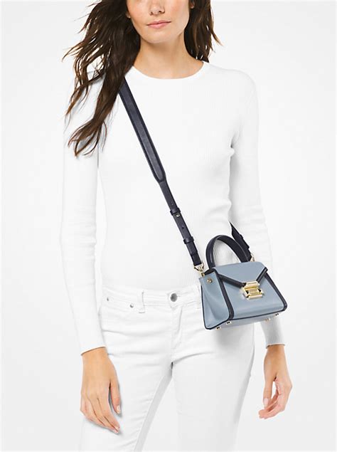 michael kors whitney mini leather satchel|Michael Kors Whitney Mini Leather Satchel .